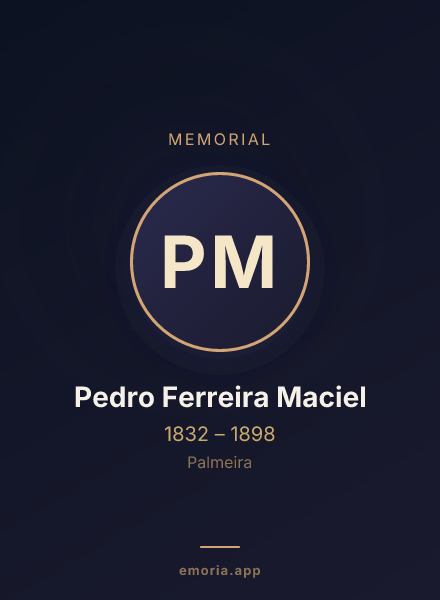Memorial portrait of Pedro Ferreira Maciel