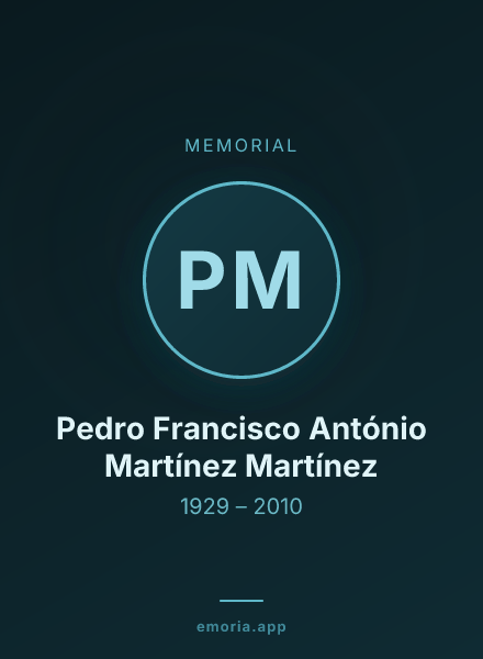 Memorial portrait of Pedro Francisco António Martínez Martínez