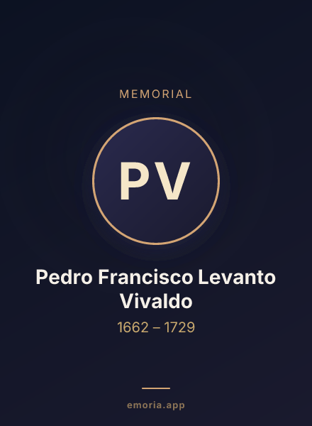 Memorial portrait of Pedro Francisco Levanto Vivaldo