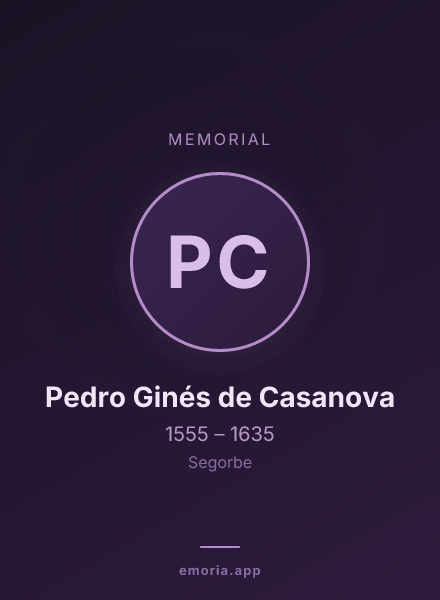 Memorial portrait of Pedro Ginés de Casanova