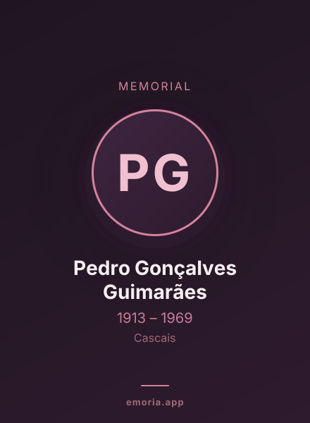 Memorial portrait of Pedro Gonçalves Guimarães
