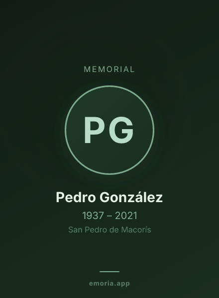 Memorial portrait of Pedro González