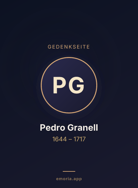 Gedenkportrait von Pedro Granell