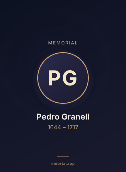 Memorial portrait of Pedro Granell