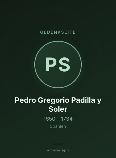 Gedenkportrait von Pedro Gregorio Padilla y Soler