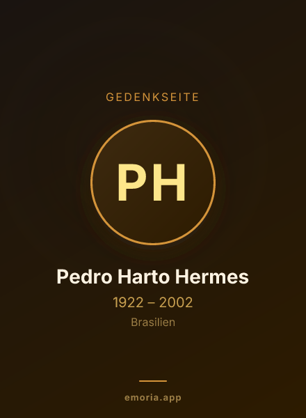 Gedenkportrait von Pedro Harto Hermes