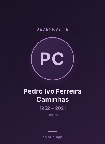Gedenkportrait von Pedro Ivo Ferreira Caminhas