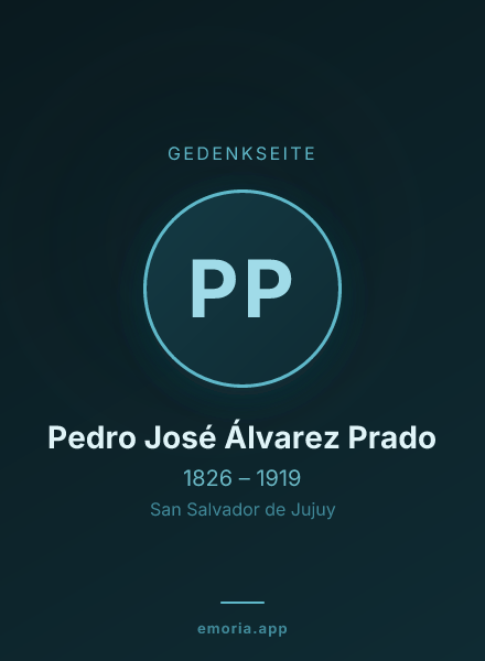 Gedenkportrait von Pedro José Álvarez Prado