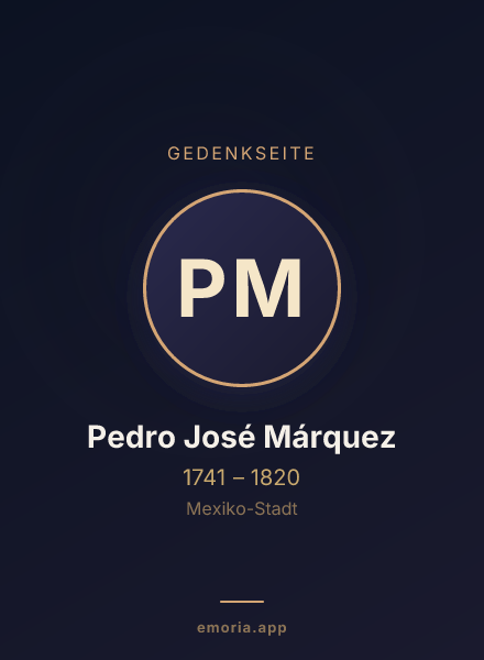 Gedenkportrait von Pedro José Márquez