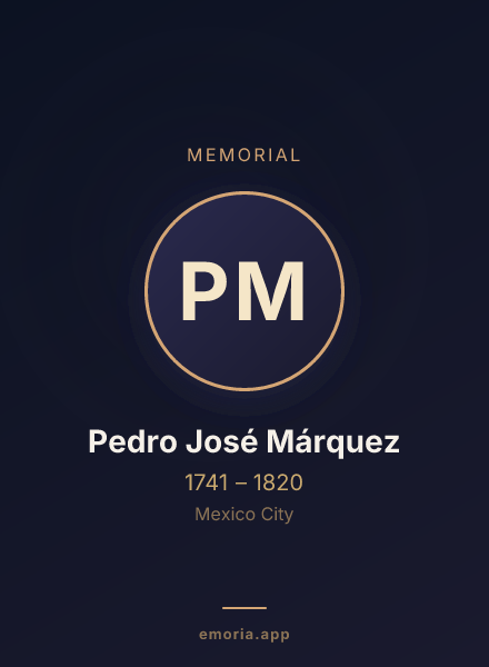 Memorial portrait of Pedro José Márquez