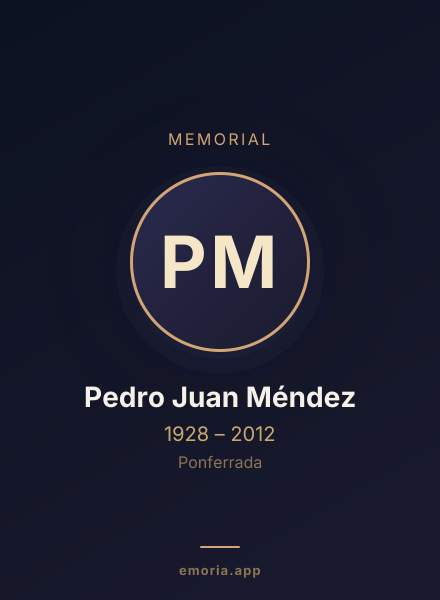 Memorial portrait of Pedro Juan Méndez