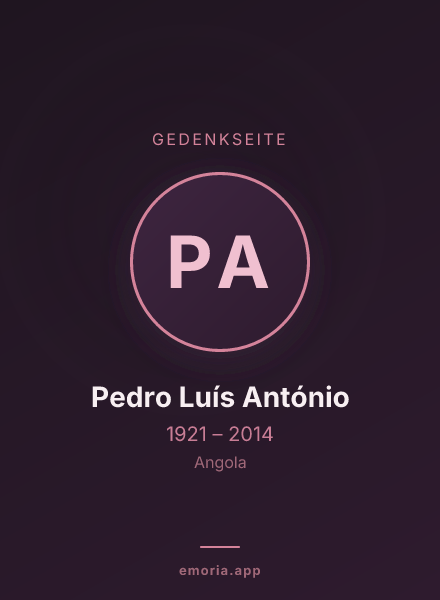 Gedenkportrait von Pedro Luís António