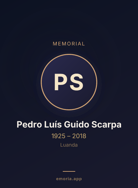 Memorial portrait of Pedro Luís Guido Scarpa