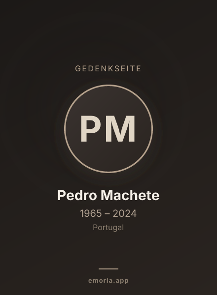 Gedenkportrait von Pedro Machete