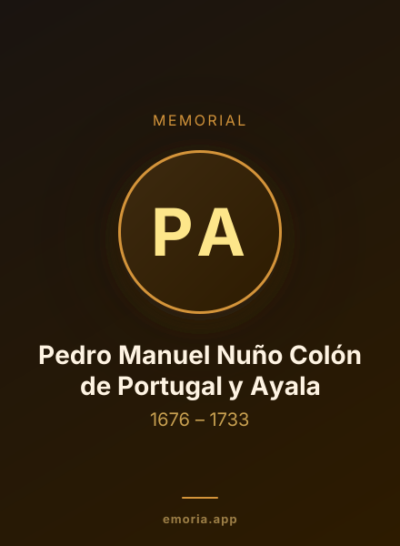 Memorial portrait of Pedro Manuel Nuño Colón de Portugal y Ayala