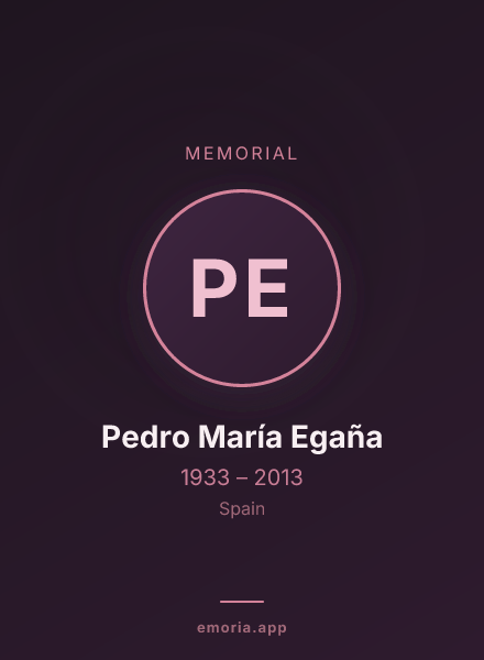 Memorial portrait of Pedro María Egaña