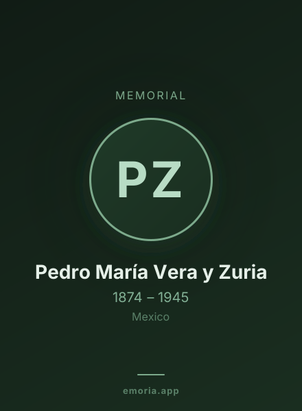 Memorial portrait of Pedro María Vera y Zuria