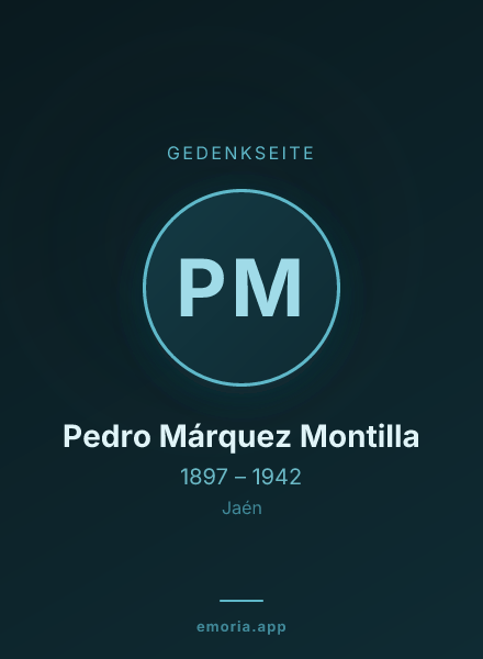 Gedenkportrait von Pedro Márquez Montilla