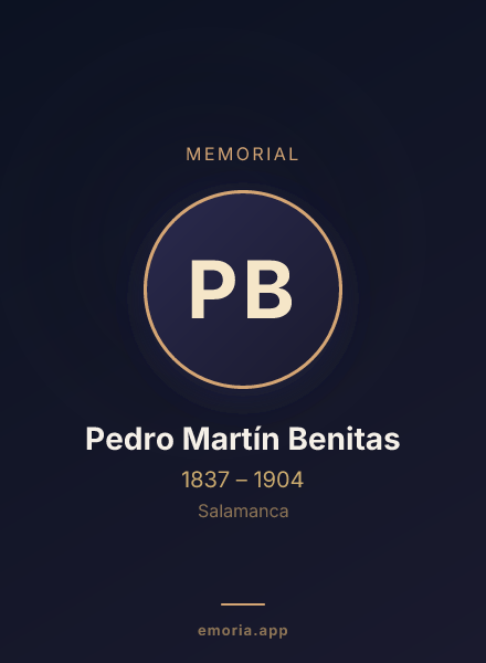 Memorial portrait of Pedro Martín Benitas