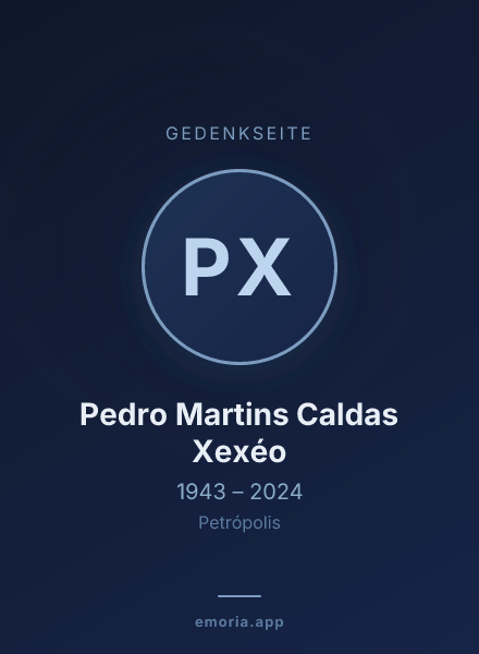 Gedenkportrait von Pedro Martins Caldas Xexéo
