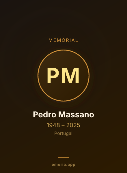 Memorial portrait of Pedro Massano