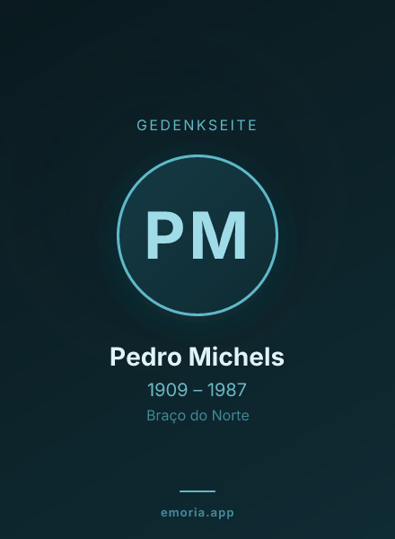Gedenkportrait von Pedro Michels