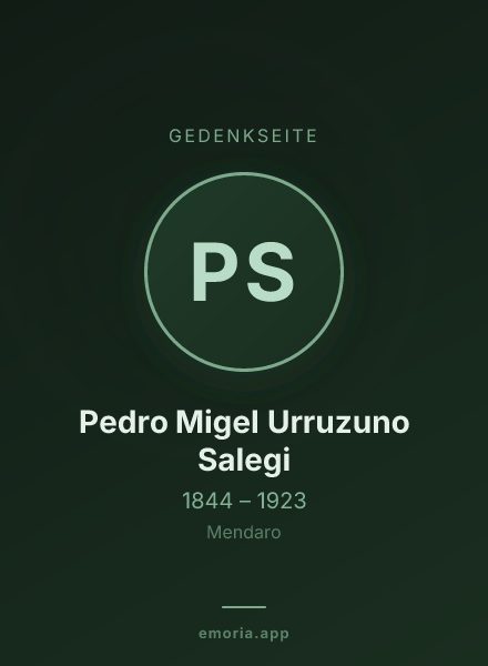 Gedenkportrait von Pedro Migel Urruzuno Salegi