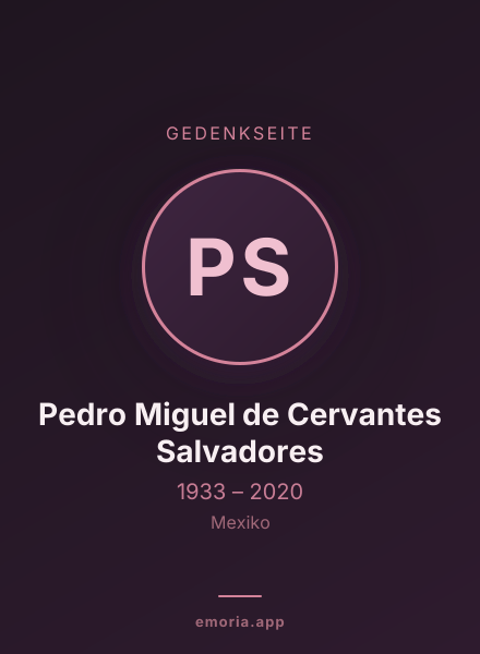 Gedenkportrait von Pedro Miguel de Cervantes Salvadores