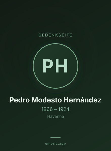 Gedenkportrait von Pedro Modesto Hernández