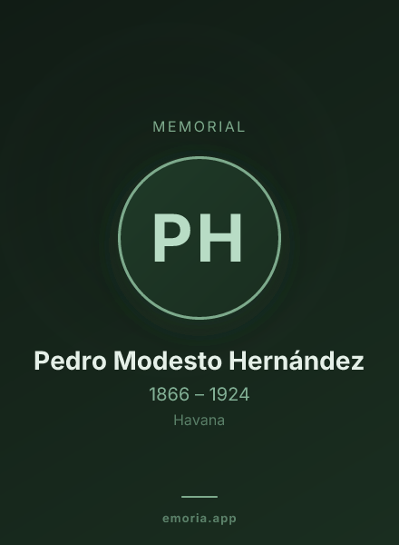 Memorial portrait of Pedro Modesto Hernández