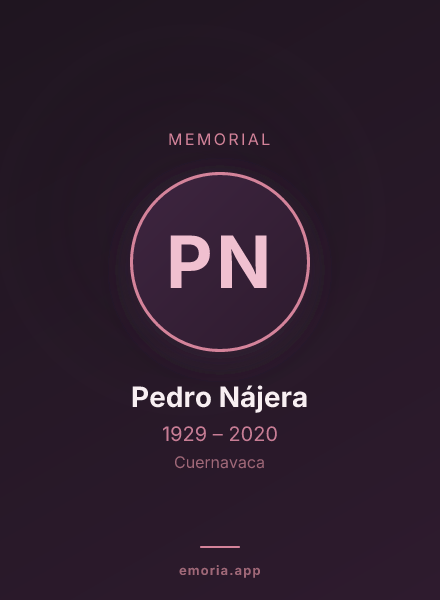 Memorial portrait of Pedro Nájera