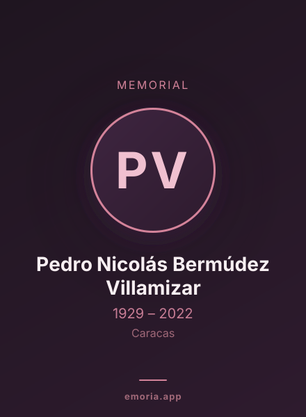 Memorial portrait of Pedro Nicolás Bermúdez Villamizar