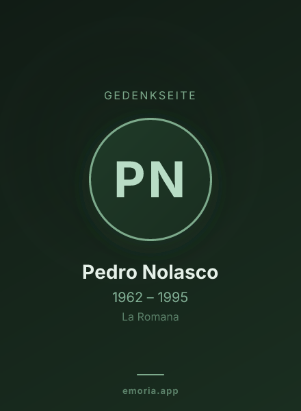 Gedenkportrait von Pedro Nolasco
