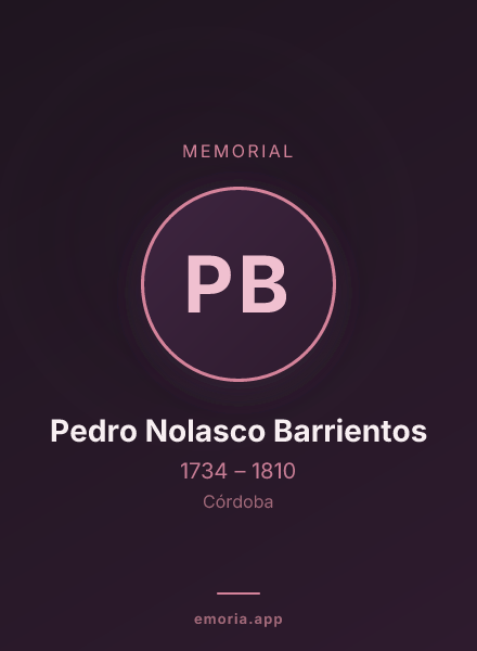 Memorial portrait of Pedro Nolasco Barrientos
