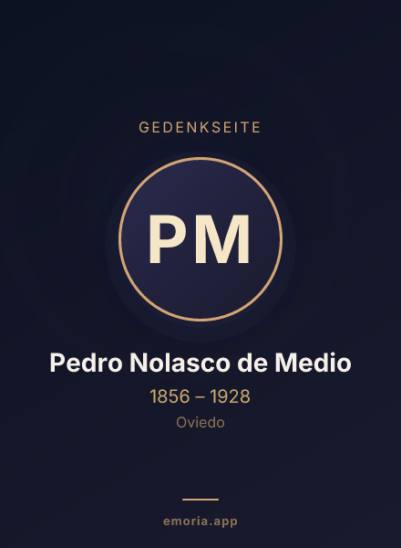 Gedenkportrait von Pedro Nolasco de Medio