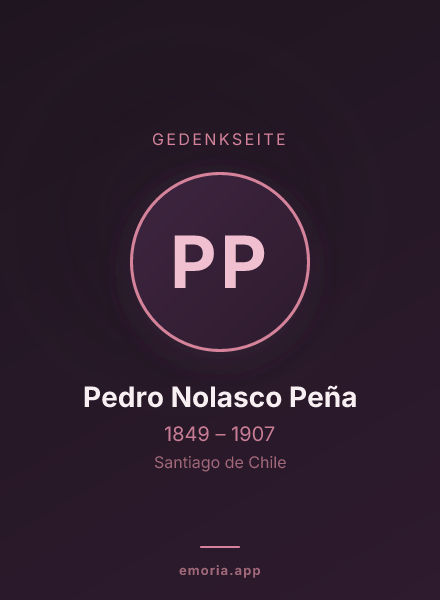 Gedenkportrait von Pedro Nolasco Peña