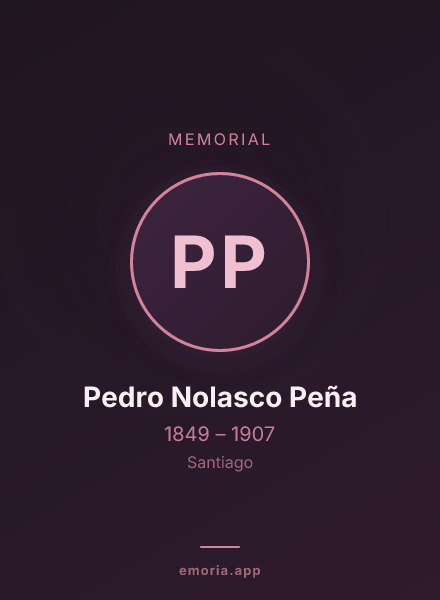 Memorial portrait of Pedro Nolasco Peña