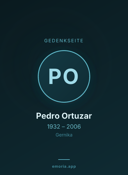 Gedenkportrait von Pedro Ortuzar