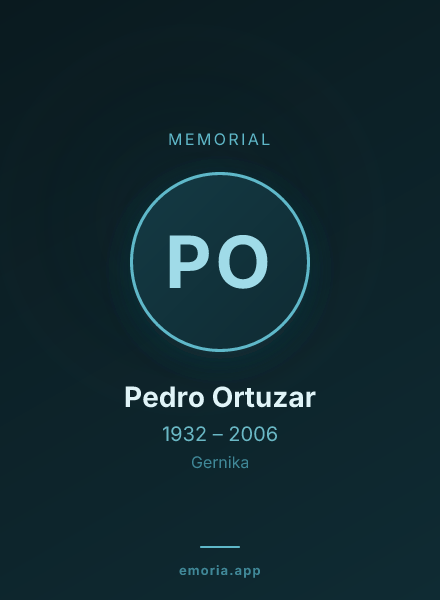 Memorial portrait of Pedro Ortuzar