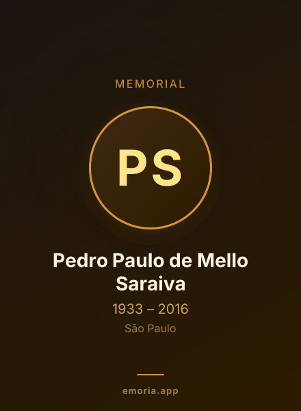 Memorial portrait of Pedro Paulo de Mello Saraiva