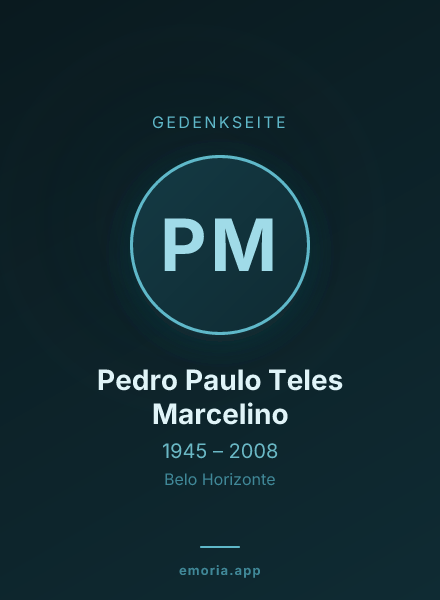 Gedenkportrait von Pedro Paulo Teles Marcelino
