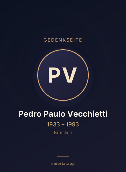 Gedenkportrait von Pedro Paulo Vecchietti