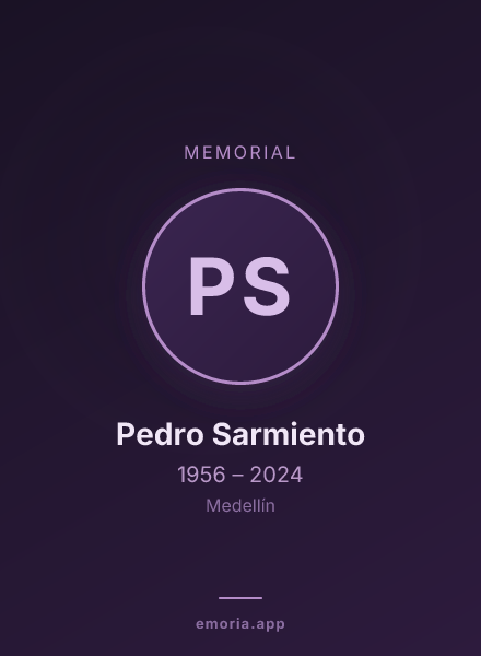 Memorial portrait of Pedro Sarmiento