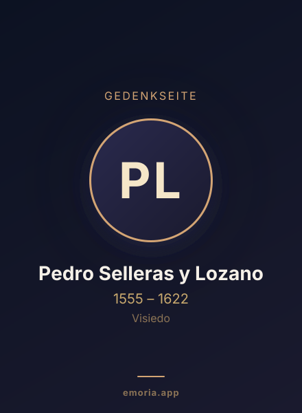 Gedenkportrait von Pedro Selleras y Lozano