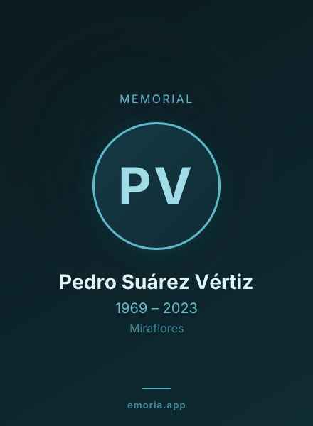 Memorial portrait of Pedro Suárez Vértiz