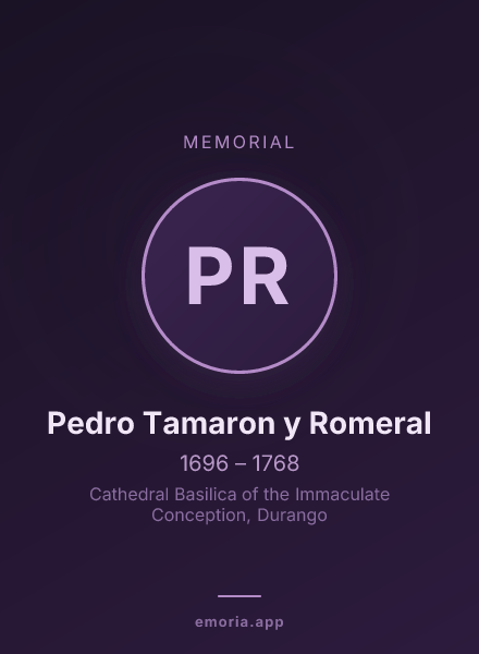 Memorial portrait of Pedro Tamaron y Romeral
