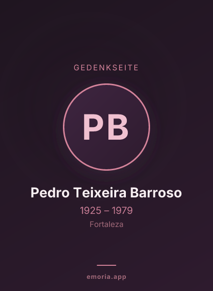 Gedenkportrait von Pedro Teixeira Barroso