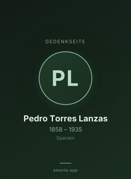 Gedenkportrait von Pedro Torres Lanzas