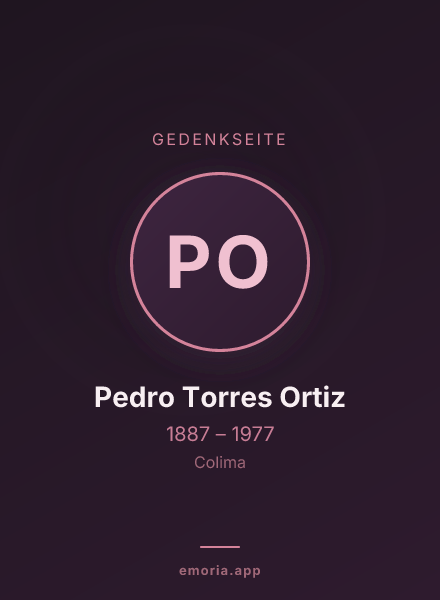 Gedenkportrait von Pedro Torres Ortiz