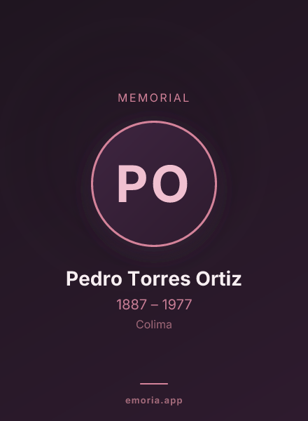 Memorial portrait of Pedro Torres Ortiz